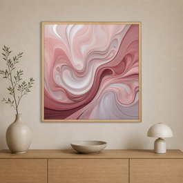 Wallity Pintura Decorativa en Lienzo Enmarcada 80 x 80 cm